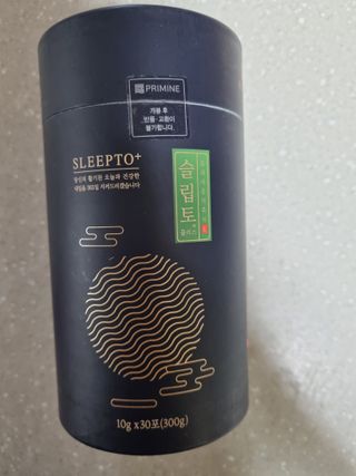 프리마인 자체 기업부설 연구소에서 찾아낸 건강한 수면의 비밀.  슬립토 플러스 30포 — 5점을 준 리뷰어가 2021년 10월 올린 사용 사진
