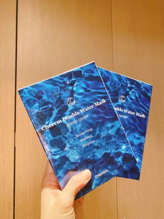체르엠 그린 케비어 더블워터 마스크팩 5매입  2팩 — 5점을 준 리뷰어가 2021년 11월 올린 사용 사진