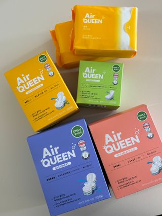 에어퀸 뉴브레스 유기농 생리대 4종 (팬티라이너 20P + 중형 10P + 대형 10P + 오버나이트 8P)_체험단 — 5점을 준 리뷰어가 2024년 6월 올린 사용 사진