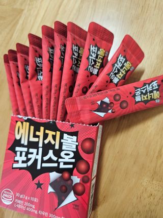 광동생활건강 [광동] 강력한 몰입 에너지! 에너지볼 포커스온 3gx10포 — 5점을 준 리뷰어가 2023년 7월 올린 사용 사진