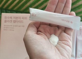 방방곳곳 청수체 콜라겐 — 3.5점을 준 리뷰어가 2022년 3월 올린 사용 사진