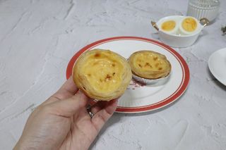 디앙뜨 포르투갈 에그타르트 오리지널 맛+패션후르츠 맛 중 택1 — 5점을 준 리뷰어가 2021년 7월 올린 사용 사진