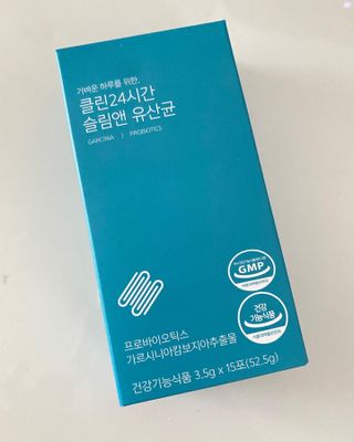 클린24시간 슬림앤유산균 1박스 (3.5g X 15포) — 3점을 준 리뷰어가 2022년 7월 올린 사용 사진