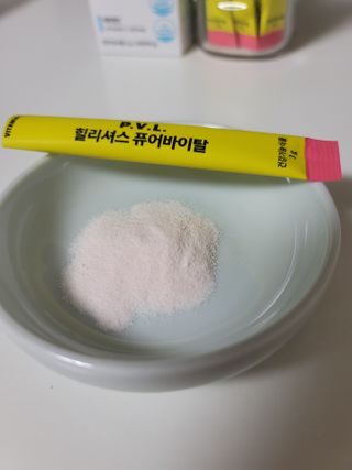 힐리셔스 퓨어바이탈 석류맛 — 5점을 준 리뷰어가 2021년 3월 올린 사용 사진