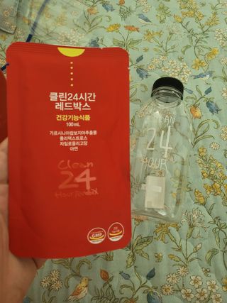 클린24시간 레드박스 1BOX(5포) + 전용보틀(500ml) — 5점을 준 리뷰어가 2024년 3월 올린 사용 사진