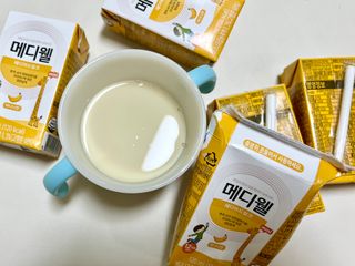 메디웰 페디아드링크 미니 바나나맛 — 5점을 준 리뷰어가 2022년 8월 올린 사용 사진