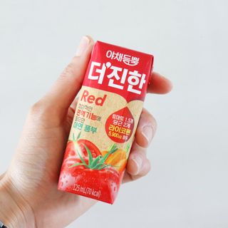 [롯데칠성] 야채듬뿍 더'진한 [롯데칠성] 야채는 이제 COLORFULL! 야채듬뿍  더 진한 레드 4개 +퍼플 4개 (총 8개) — 5점을 준 리뷰어가 2023년 6월 올린 사용 사진