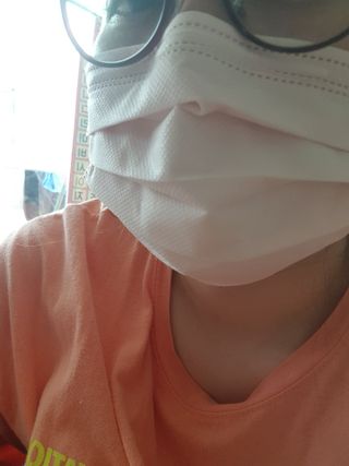 에어에이드 컬러 덴탈 마스크 — 5점을 준 리뷰어가 2021년 8월 올린 사용 사진