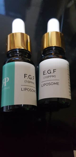 랑팡 EGF+FGF 10ppm 리포좀 앰플 원액 10ml — 5점을 준 리뷰어가 2021년 10월 올린 사용 사진