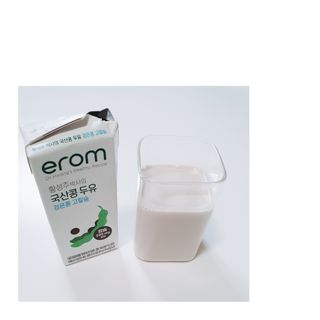 이롬 erom 황성주박사의 국산콩 두유 검은콩 고칼슘 — 5점을 준 리뷰어가 2020년 12월 올린 사용 사진
