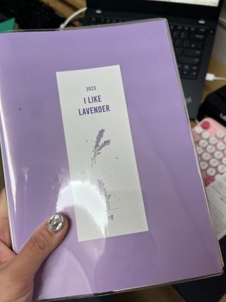 리훈 2023년 아이라이크 모눈 다이어리 미니달력 세트 — 5점을 준 리뷰어가 2022년 11월 올린 사용 사진