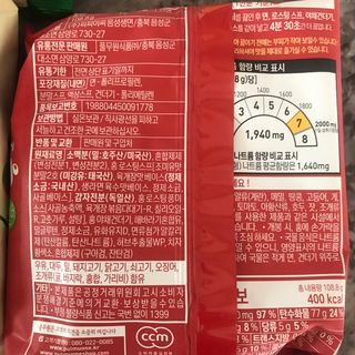 [풀무원] 자연은맛있다 정면, 백면, 홍면  세트 — 5점을 준 리뷰어가 2021년 4월 올린 사용 사진