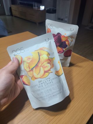 딜라이트 프로젝트 원물칩 2종 6ea(비트 믹스칩, 단호박 믹스칩) — 5점을 준 리뷰어가 2022년 4월 올린 사용 사진