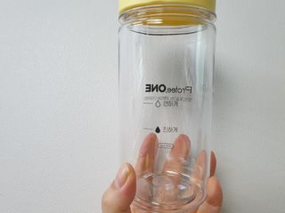 프로티원 단백질쉐이크 녹차맛 2주분 1통+보틀 — 5점을 준 리뷰어가 2021년 4월 올린 사용 사진