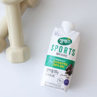 셀렉스스포츠 셀렉스 스포츠 드링크 초콜릿 _ 330ml x 12팩 — 5점을 준 리뷰어가 2021년 12월 올린 사용 사진