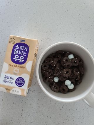 소화가 잘되는 우유 국산 5곡 미숫가루 — 5점을 준 리뷰어가 2021년 9월 올린 사용 사진