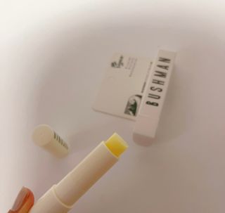 부쉬맨 비건 립밤 4g — 5점을 준 리뷰어가 2023년 4월 올린 사용 사진