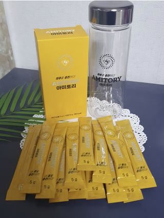 주식회사 씨크릿비에프랩 마시는 아미노산 아미토리 열대과일맛 14포 [1포, 5g / 보틀증정] — 5점을 준 리뷰어가 2023년 2월 올린 사용 사진