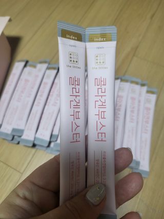 더리틀스 콜라겐부스터 — 4점을 준 리뷰어가 2022년 11월 올린 사용 사진