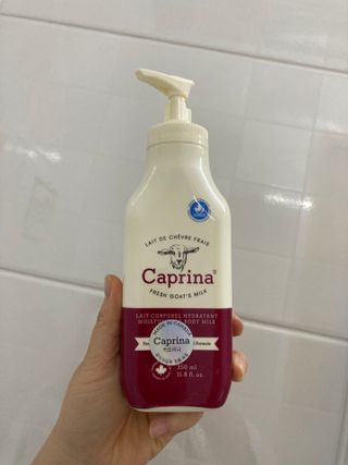 카프리나 프레쉬 산양밀크 모이스춰라이징 바디로션 350ml(오리지널향) — 5점을 준 리뷰어가 2022년 11월 올린 사용 사진