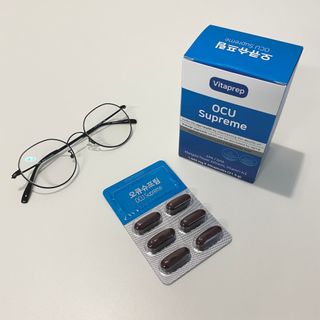 뉴트리션팩토리 비타프렙 오큐슈프림 루테인 오메가3 1050mg — 4점을 준 리뷰어가 2021년 7월 올린 사용 사진