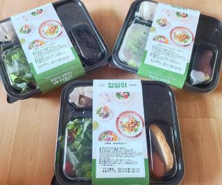 참살이도시락 작심삼일 샐러드도시락 3개 맛보기 새벽배송 또는 택배배송 — 4점을 준 리뷰어가 2021년 7월 올린 사용 사진
