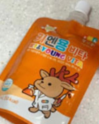 [몸엔용] 아이가 먹는 달콤 국산녹용 키엔용 비타  80ml x 10포 — 5점을 준 리뷰어가 2021년 7월 올린 사용 사진