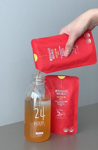 클린24시간 레드박스 1BOX(5포) + 전용보틀(500ml) — 5점을 준 리뷰어가 2024년 2월 올린 사용 사진