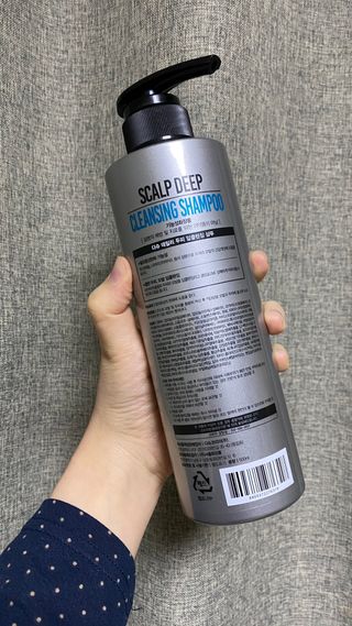 다슈코리아 다슈 데일리 두피 딥 클렌징 샴푸 500ml — 5점을 준 리뷰어가 2021년 2월 올린 사용 사진