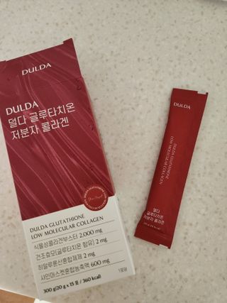 [덜다] 글루타치온 저분자 콜라겐 (20g x 15포) — 5점을 준 리뷰어가 2023년 8월 올린 사용 사진