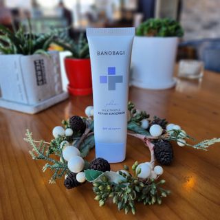 바노바기 코스메틱 바노바기 밀크씨슬 리페어 시카 선스크린 플러스 50ml — 5점을 준 리뷰어가 2023년 2월 올린 사용 사진