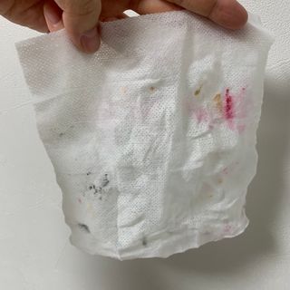 디레시피 세안이 필요없는 순한 클렌징 티슈 — 5점을 준 리뷰어가 2021년 1월 올린 사용 사진