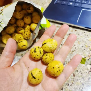오리온 오징어땅콩의 짭짤고소 신제품, 구운김땅콩 — 4점을 준 리뷰어가 2022년 5월 올린 사용 사진
