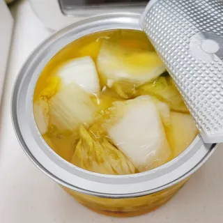 셰프애찬 단호박 백김치 1kg — 5점을 준 리뷰어가 2022년 10월 올린 사용 사진