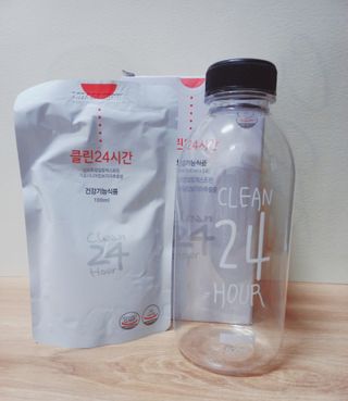 클린24시간 1BOX(5포) + 전용보틀(500ml) — 4.5점을 준 리뷰어가 2023년 3월 올린 사용 사진