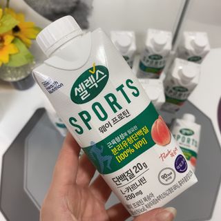 셀렉스스포츠 셀렉스 스포츠 웨이 프로틴 복숭아_ 330ml x 12팩 — 5점을 준 리뷰어가 2021년 3월 올린 사용 사진