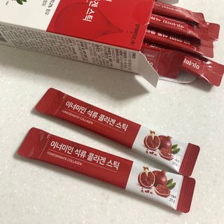 이너미인 석류 콜라겐 스틱 — 4점을 준 리뷰어가 2021년 1월 올린 사용 사진