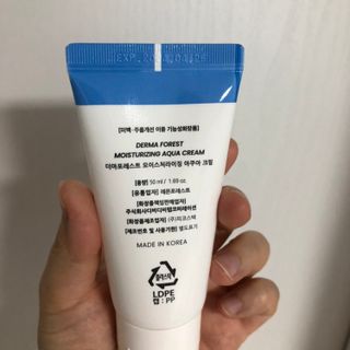 더마포레스트 모이스처라이징 아쿠아크림 / 수분크림 히알루론산 펩타이드 보습 미백 주름개선 — 5점을 준 리뷰어가 2021년 7월 올린 사용 사진