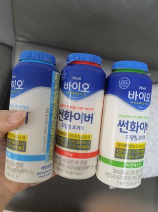 LIVE 매일바이오 썬화이버 드링킹 요거트 — 5점을 준 리뷰어가 2022년 8월 올린 사용 사진