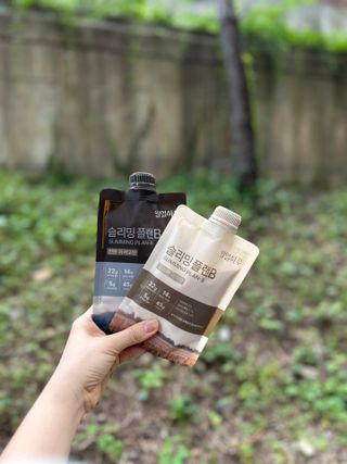 일일하우 슬리밍 플랜B 고소한 귀리맛, 진한 카카오맛 (체중조절식) — 4점을 준 리뷰어가 2023년 8월 올린 사용 사진