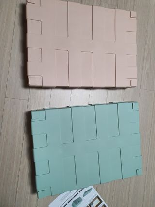 올맘 오픈도어 모던 폴딩매직박스 48L 2개세트 — 4점을 준 리뷰어가 2021년 8월 올린 사용 사진