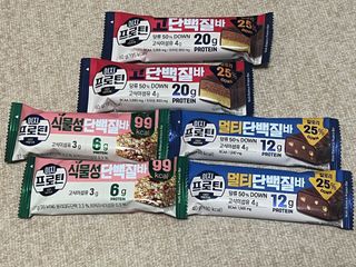 이지프로틴바 3종x각 2ea (고단백질바, 멀티단백질바, 식물성단백질바) — 5점을 준 리뷰어가 2024년 3월 올린 사용 사진