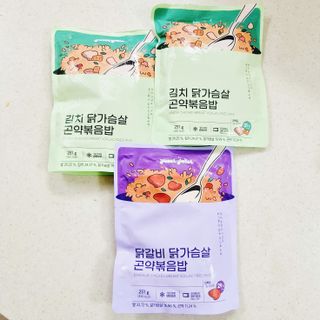 [푸딩팩토리] 요잇조잇 닭갈비 닭가슴살/김치 닭가슴살 곤약볶음밥 2종 (김치볶음밥 2개 닭갈비 볶음밥 1개) — 5점을 준 리뷰어가 2022년 7월 올린 사용 사진