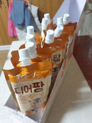 [몸엔용] 우리 아이 건강간식, 달콤한 녹용곤약젤리 디어팡 4종 — 5점을 준 리뷰어가 2021년 11월 올린 사용 사진