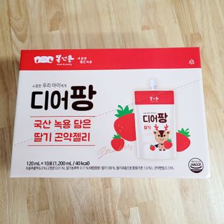 [몸엔용] 우리 아이 건강간식, 달콤한 녹용곤약젤리 디어팡 4종 — 5점을 준 리뷰어가 2021년 8월 올린 사용 사진