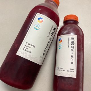 트롯전통식혜 트롯레드비트식혜 1리터 +500리터 — 5점을 준 리뷰어가 2021년 5월 올린 사용 사진