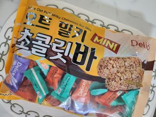 델리스 오트 밀키 초콜릿 바 — 5점을 준 리뷰어가 2023년 1월 올린 사용 사진