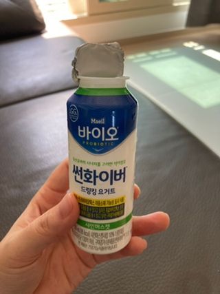 LIVE 매일바이오 썬화이버 드링킹 요거트 — 5점을 준 리뷰어가 2022년 8월 올린 사용 사진