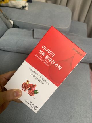 이너미인 석류 콜라겐 스틱 — 5점을 준 리뷰어가 2021년 1월 올린 사용 사진