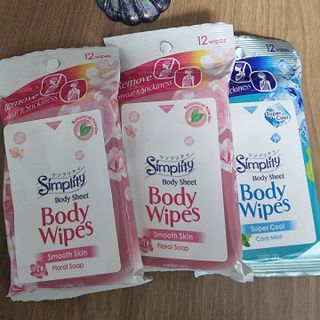 [심플리티] 한 장으로 향기롭게, 산뜻하게 바디시트 2종 + 랜덤향1개 총 3팩구성 — 4점을 준 리뷰어가 2021년 5월 올린 사용 사진